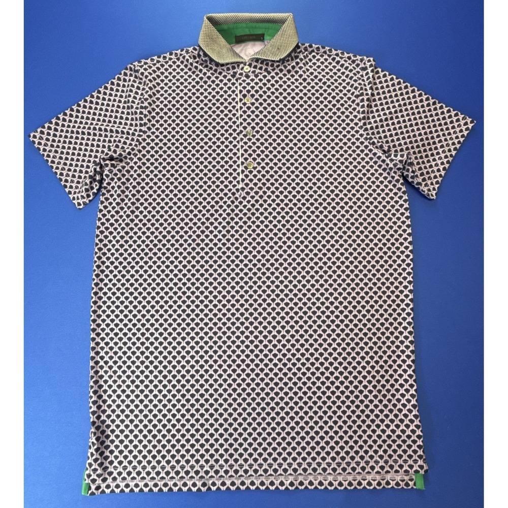 Greyson Clothier Golf Polo AOP Stinger Sting Manta Ray Short Sleeve Mens Small - Picture 2 of 5